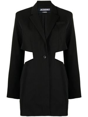 Jacquemus robe courte La Robe Bari - Noir