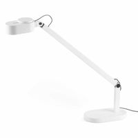 Tafellamp wit Inviting verstelbaar met voet dimbaar en lichtkleur van 2700K tot 4800K