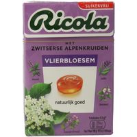 Ricola Vlierbloesem suikervrij doosje (50 gr)