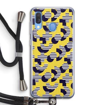 8-bit N°3: Samsung Galaxy A40 Transparant Hoesje met koord
