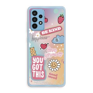 Positivity: Samsung Galaxy A52 Transparant Hoesje