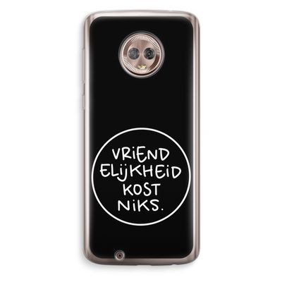 Vriendelijkheid: Motorola Moto G6 Transparant Hoesje