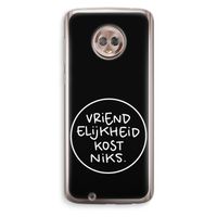 Vriendelijkheid: Motorola Moto G6 Transparant Hoesje