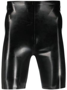 Maison Margiela short cycliste en latex - Noir