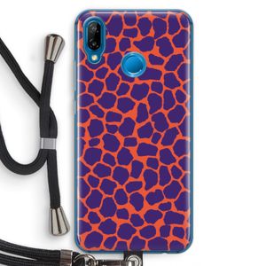 Purple Giraffe: Huawei P20 Lite Transparant Hoesje met koord