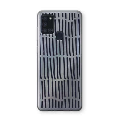 Moroccan stripes: Samsung Galaxy A21s Transparant Hoesje