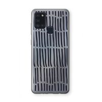 Moroccan stripes: Samsung Galaxy A21s Transparant Hoesje