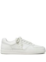 Tory Burch baskets Clover à patch logo - Blanc