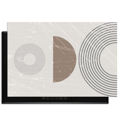 Minimal Waves - Japandi Inductie Beschermer