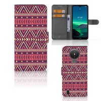 Nokia 1.4 Telefoon Hoesje Aztec Paars - thumbnail