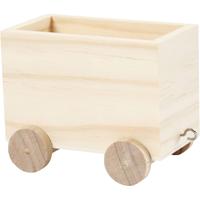 Creativ Company Treinwagon, h: 8 cm, l: 9,5 cm, b: 6,5 cm, 1 stuk