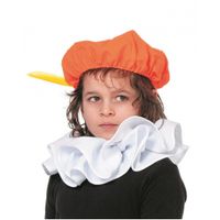 Stoffen oranje Pieten baret voor kids - thumbnail