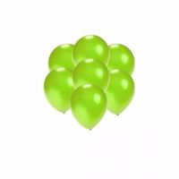 Kleine groen metallic ballonnetjes 200 stuks - thumbnail