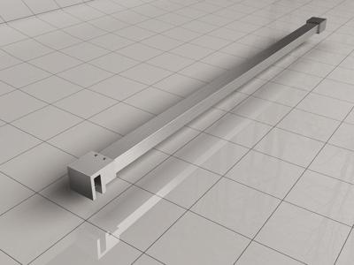 Wiesbaden Slim stabilisatiestang 120cm geborsteld staal