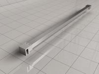 Wiesbaden Slim stabilisatiestang 120cm geborsteld staal