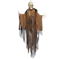 Boland Decoratie Creepy Mummy - rode ogen - 160 cm - hangend - Halloween/horror versiering