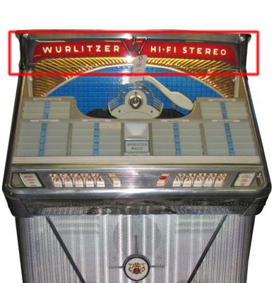 Wurlitzer 2400 Ruit Sticker