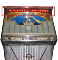 Wurlitzer 2400 Ruit Sticker