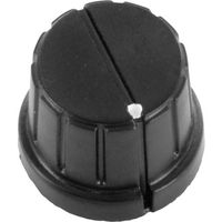 TRU COMPONENTS TC-DK20 TC-DK20 Draaiknop Met knopmarkering Zwart (Ø) 20 mm 1 stuk(s) - thumbnail