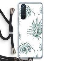 Simple leaves: Sony Xperia 5 II Transparant Hoesje met koord
