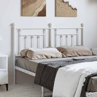 Hoofdbord 135 cm metaal wit