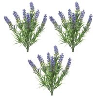 5x stuks lavandula/lavendel kunstplant 34 cm bosje