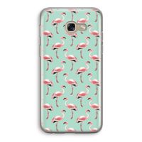Flamingoprint groen: Samsung Galaxy A5 (2017) Transparant Hoesje