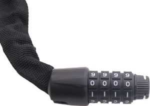Edge Kettingslot met code web racer 90cm - zwart
