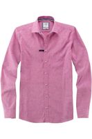 OLYMP Level Five Smart Casual Body Fit Linnen Overhemd roze, Effen