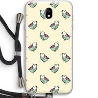 Vogeltjes: Samsung Galaxy J7 (2017) Transparant Hoesje met koord