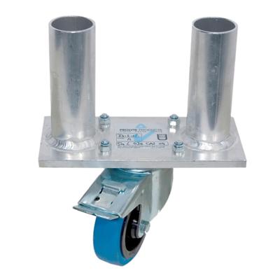 Prolyte Stagedex Dubbele podiumpoot met wiel 40 cm