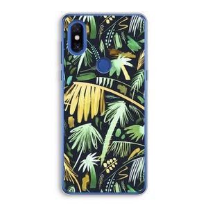 Tropical Palms Dark: Xiaomi Mi Mix 3 Transparant Hoesje