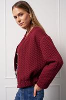 Josephine structure jacket - bordeaux - 13206
