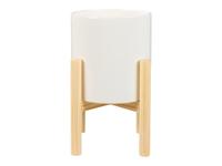 LIVARNO home Keramische bloempot (Wit) LIVARNO home Keramische bloempot (Wit)