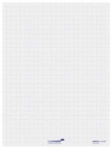 Legamaster Magic-Chart flipchart folie, ft 60 x 80 cm, wit, geruit, rol van 25 vel