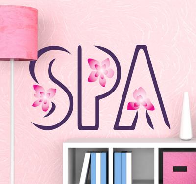 Spa jasmijn bloemen sticker