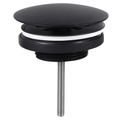 Differnz afvoerplug always open | mat zwart | 72mm