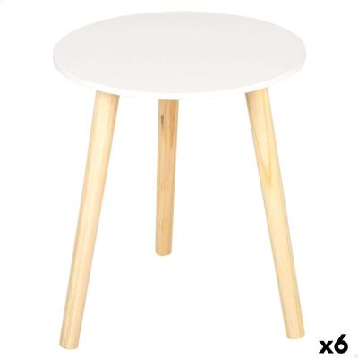 Bijzettafel Max Home Wit 35 x 40 x 35 cm (6 Stuks)