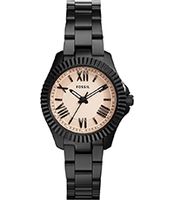 Horlogeband Fossil AM4614 Roestvrij staal (RVS) Zwart 14mm