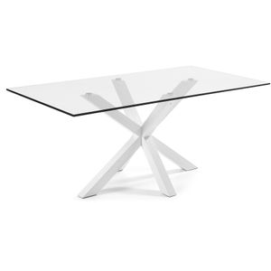 Kave Home Eettafel 'Argo' wit, 200 x 100cm