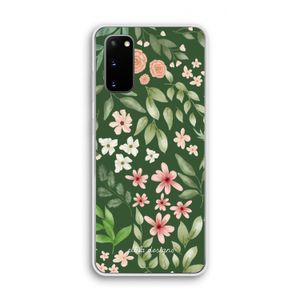Botanical green sweet flower heaven: Samsung Galaxy S20 Transparant Hoesje