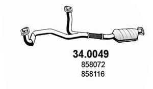 Katalysator ASSO, Inbouwplaats: Voor, u.a. fÃ¼r Opel