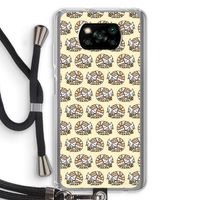 Slapende poes: Xiaomi Poco X3 NFC Transparant Hoesje met koord