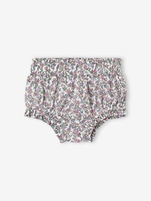 Babybloomer met kleine bloemenprint ecru