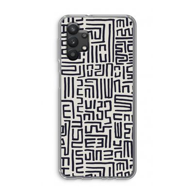 Moroccan Print: Samsung Galaxy A32 5G Transparant Hoesje