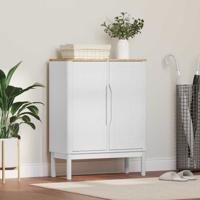 Dressoir Wit 70 x 30 x 70,5 cm Massief Vurenhout