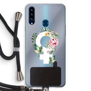 Venus: Samsung Galaxy A20s Transparant Hoesje met koord