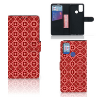 Alcatel 1S (2021) Telefoon Hoesje Batik Rood