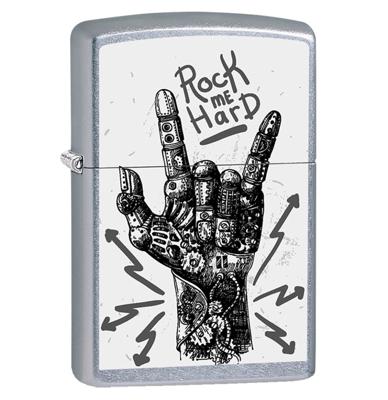 Zippo Aansteker Rock Me Hard Hand