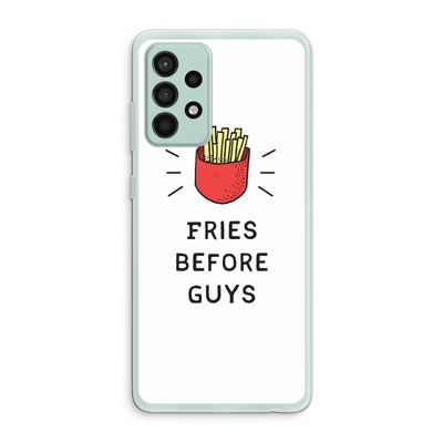 Fries before guys: Samsung Galaxy A52s 5G Transparant Hoesje